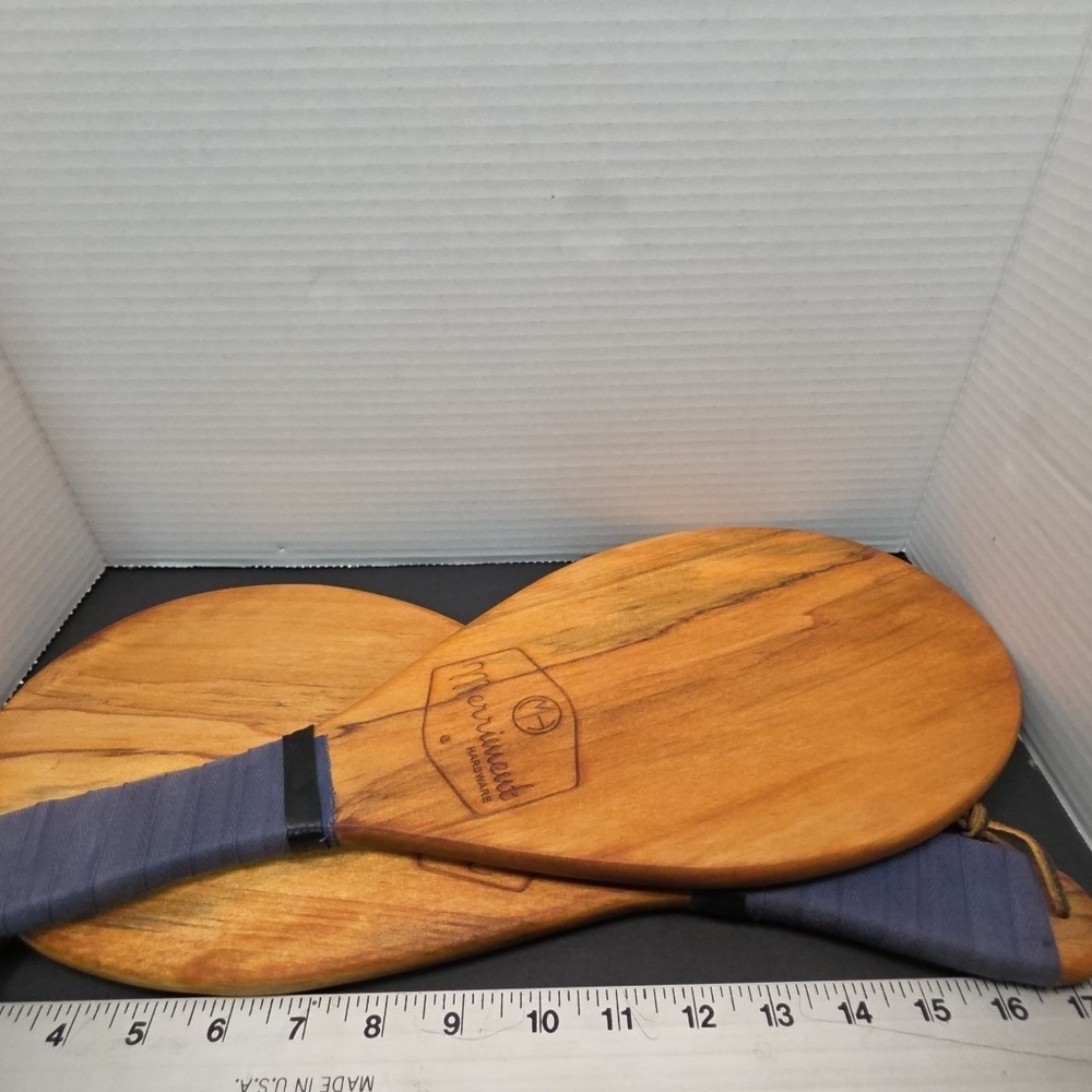 Brazilian Frescobol Paddles Wood Merriment‎ Hardware Brand Handmade In The USA